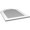 Ekena Millwork Octagonal Top Surface Mount PVC Gable Vent: Functional, w/ 3-1/2"W x 1"P Standard Frame, 26"W x 36"H GVPOT26X3601SF - alternate 4